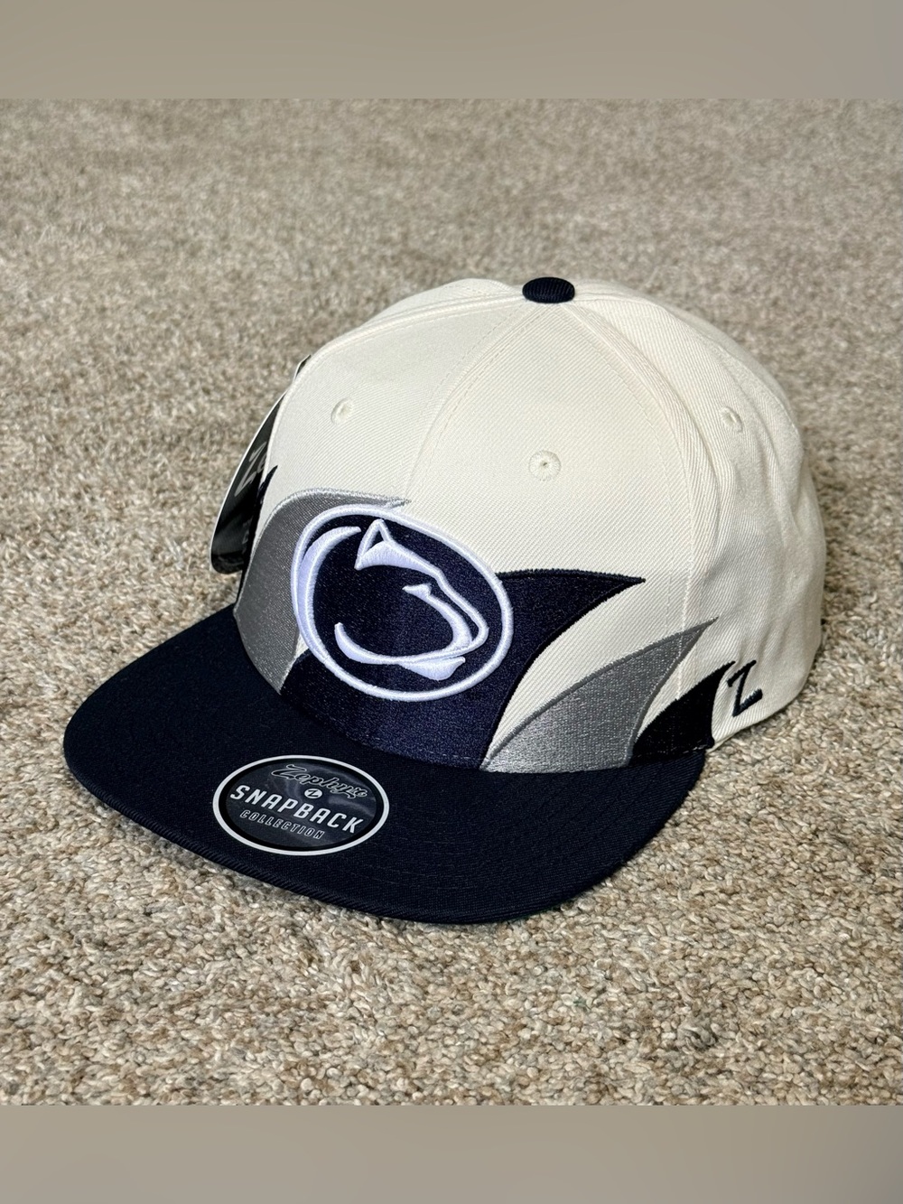 New Zephyr Penn State Nittany Lions retro shark tooth snapback hat